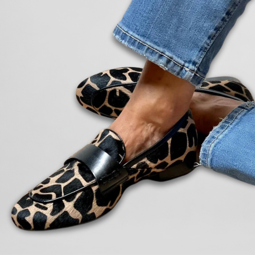 María | Mocasines ortopédicos leopardo