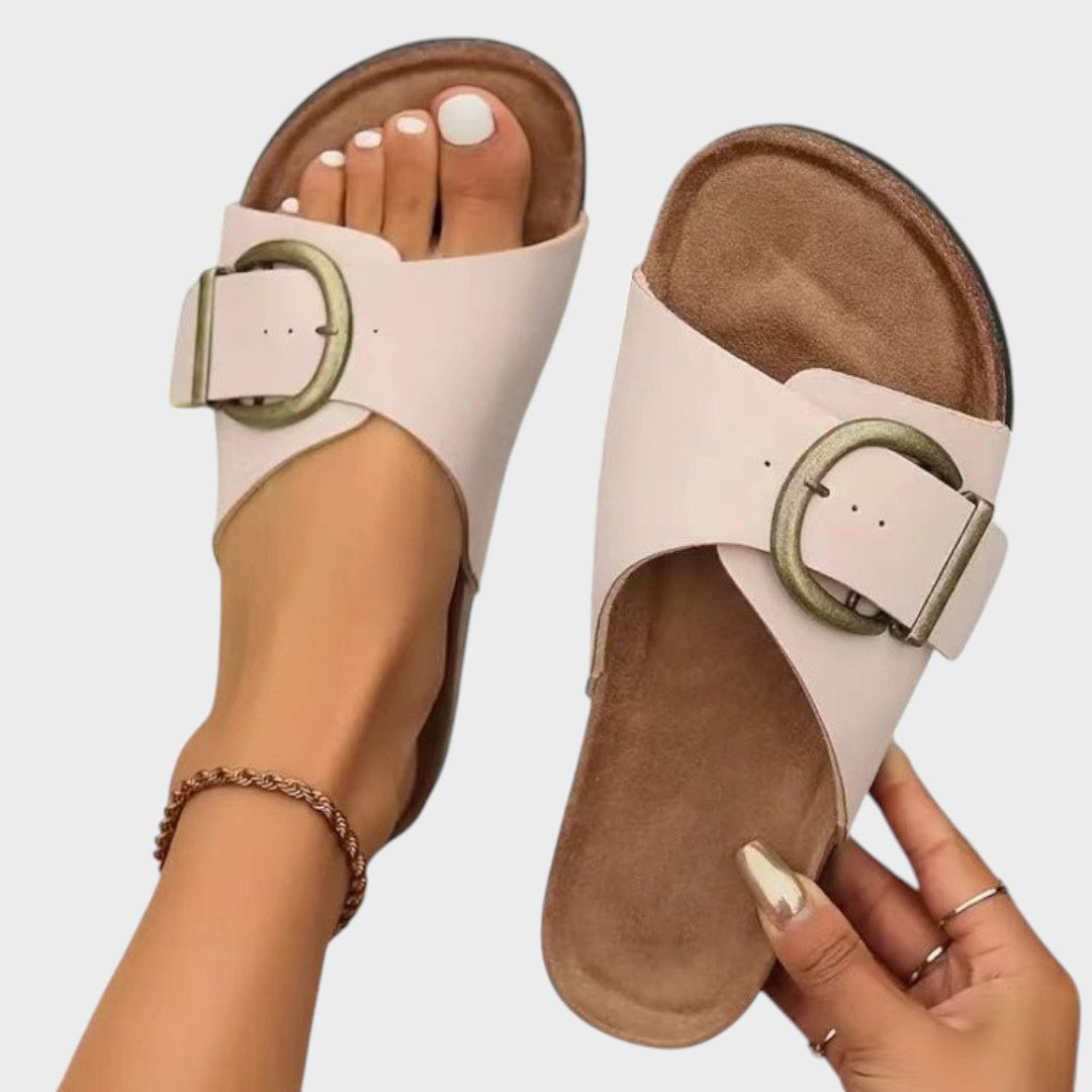 Bianca | Sandalias ortopédicas con hebillas