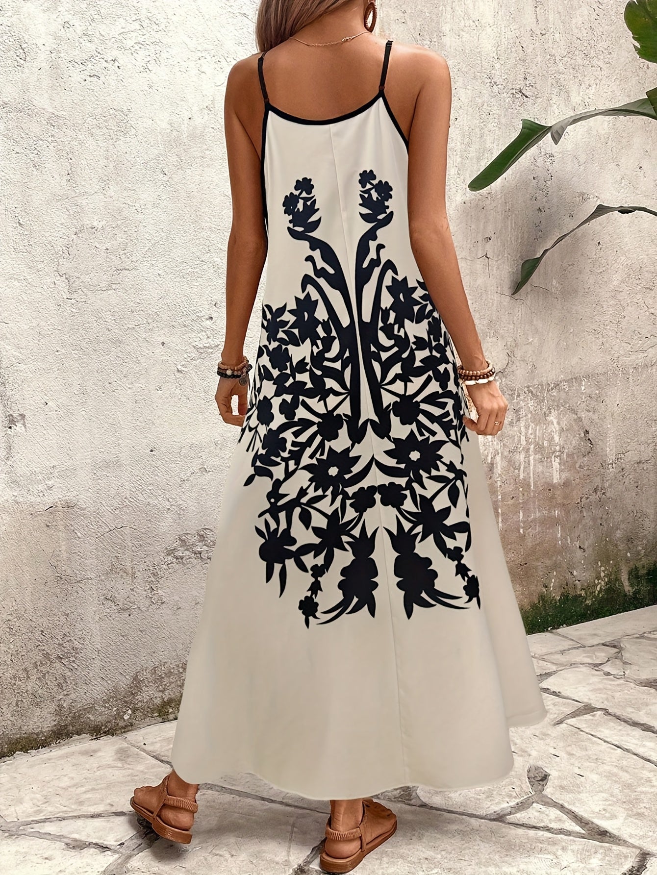 Marina | Vestido estampado sin mangas