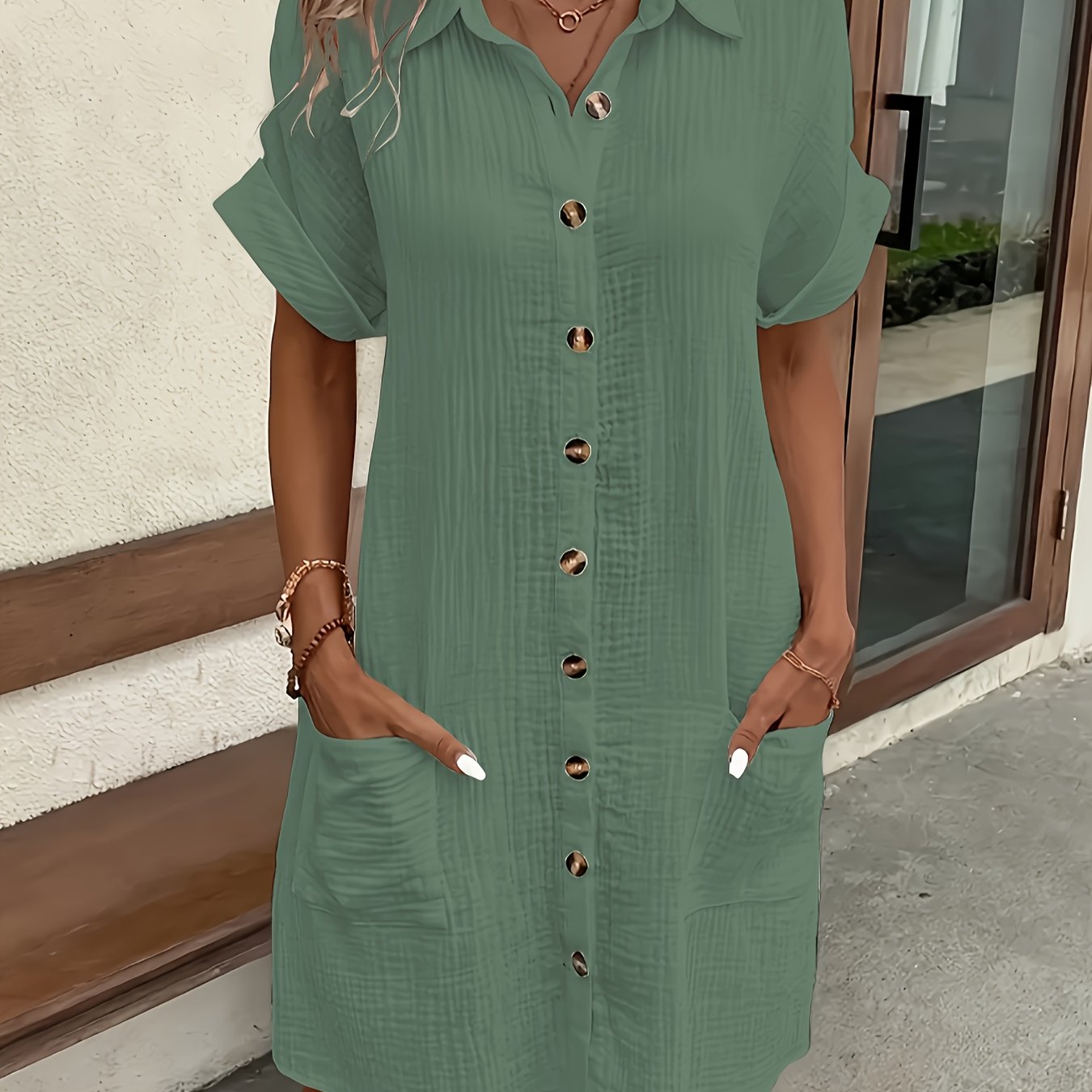 Inés | Vestido camisero de inspiración vintage