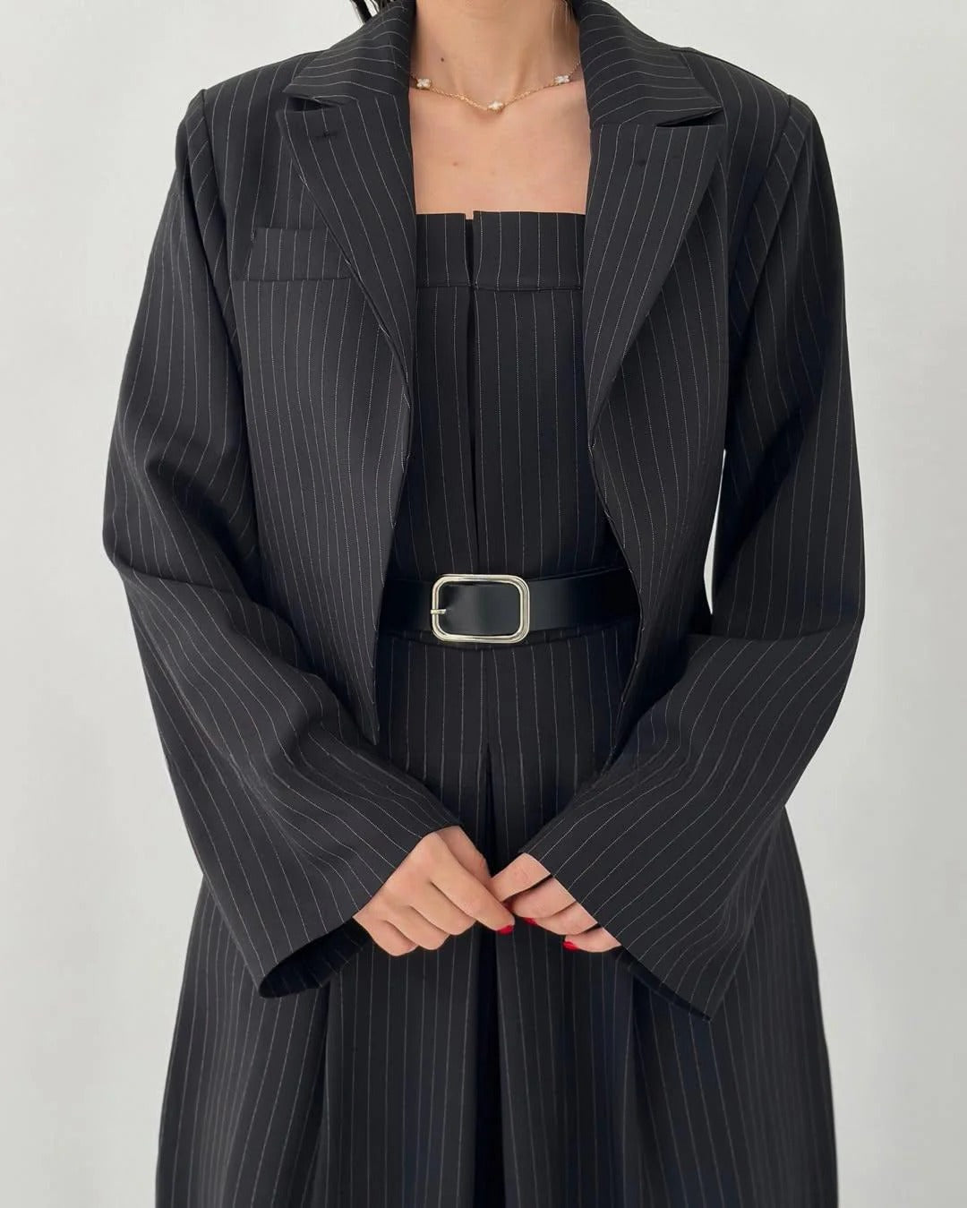 Paola™ | Conjunto femenino de top bustier y americana – Elegancia y estilo actual