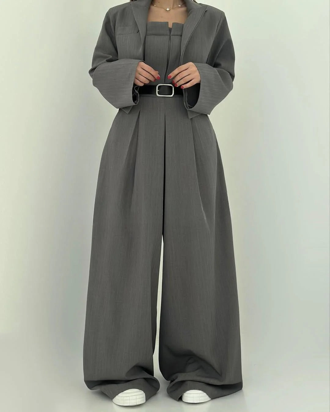 Paola™ | Conjunto femenino de top bustier y americana – Elegancia y estilo actual